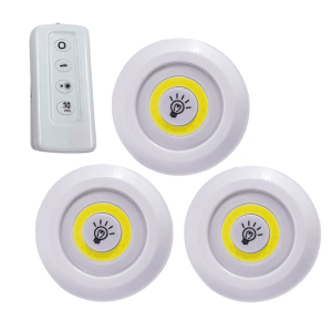 LED Light with Remote Control Set Of 3
