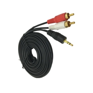 3.5mm Male Auxiliary Jack to 2 RCA Cable – 3M