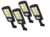 4 x Solar Street Lights Outdoor Remote Control Solar Parking Lot Lights