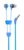 Wraps Wristband Headphone – Blue