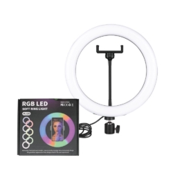 8″ RGB LED Soft Ring Light & Tripod- MJ20