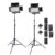 Rechargeable Video/Photo LED Light Kit – U800 + 2Pcs 3200 – 6500K