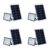 Ecomlight IP66 LED Solar Flood Light with Remote 300W – 4 Pack