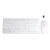 Wireless Mini Keyboard Ultra Thin Mouse Combo Set for Desktops Laptops – White