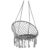 Hanging Chair Macrame Hammock – Grey