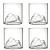 Unique Mount Whiskey Glasses Set Of 4