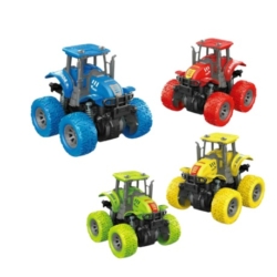 4 Pack Friction Powered 4WD Rotation 360 Tractors