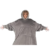 Oversized Plush Blanket Hoodies One Size Fits All Light Brown