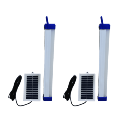 Rechargeable Led Blackout Emergency Lights with Solar Panel – 2Pck
