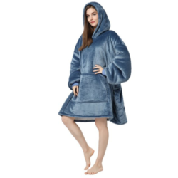Oversized Plush Blanket Hoodies One Size Fits All