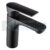 Brass Matt Black Square Basin Mixer