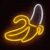USB Powered Banana Neon Lamp with Back Plate On Off Switch C-1