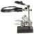5LED Auxiliary Clip Magnifier AC/DC Interchangeable