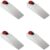 White Wooden Wedge Lady Bug Door Stopper Set of 4