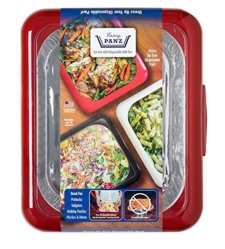 2 in 1 foil Fancy Pans Carrier for Indoor and Outdoor Use Red