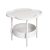 Modern White Plastic Mini Side Table for Small Spaces – White