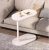 Oval Shaped Small Side Table – White