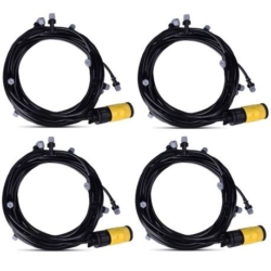 4 Pack Professional Patio Mist Cooling Kit