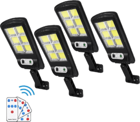 Solar Street Lights Outdoor Remote Control Pack of 4
